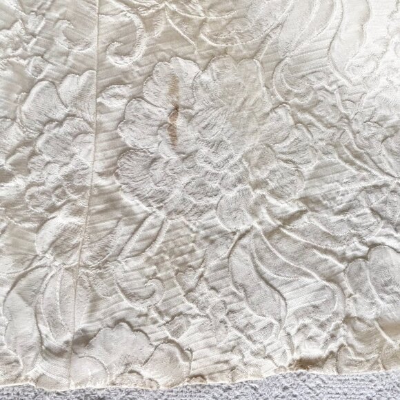 1950s 1960s Cocktail Coat Elbow Length Sleeves Big Collar Pocket - Picture 12 of 16